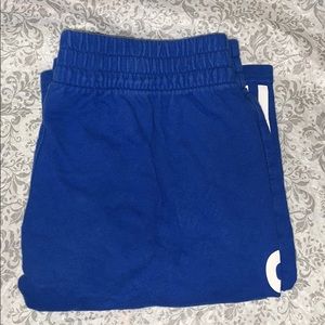 Blue adidas shorts